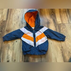 First Impressions Navy and Orange Hooded Jacket